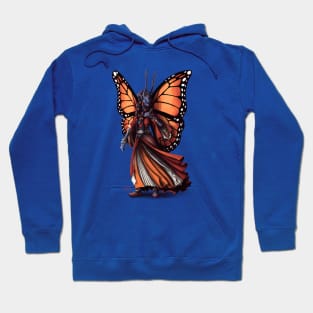 Monarch Butterfly Humanoid - Fantasy Character Design Hoodie